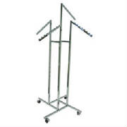 thumbnail image 2 of 4-Way Straight Arm Clothing Rack – Adjustable Chrome Garment Rack For Retail Displays 2 of 6